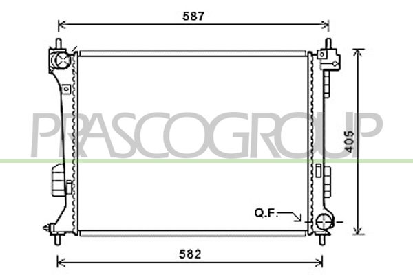 HN200R001 PRASCO Радиатор, охлаждение двигателя