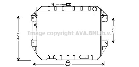 DU2042 AVA QUALITY COOLING Радиатор, охлаждение двигателя