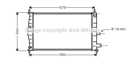 FDA2218 AVA QUALITY COOLING Радиатор, охлаждение двигателя