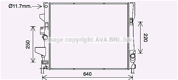 FD2644 PRASCO Радиатор, охлаждение двигателя