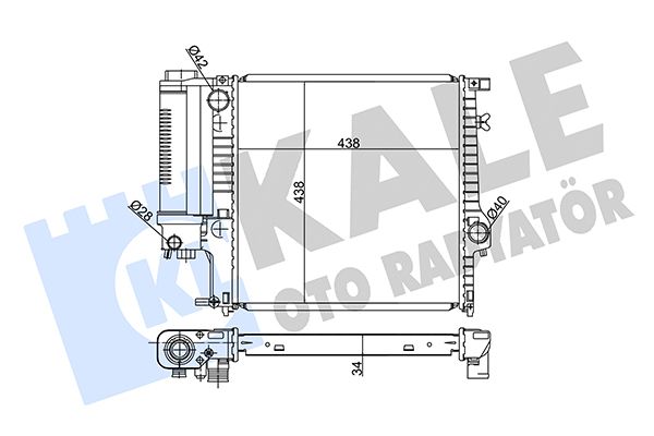 349000 KALE OTO RADYATÖR Радиатор, охлаждение двигателя