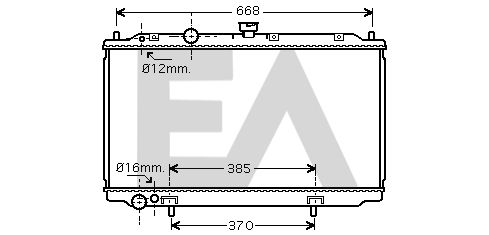 31R18093 EACLIMA Радиатор, охлаждение двигателя