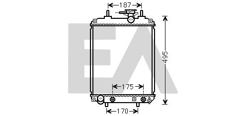 31R19048 EACLIMA Радиатор, охлаждение двигателя