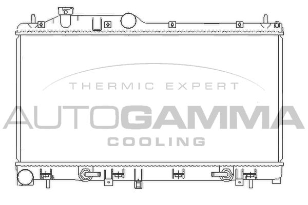 105929 AUTOGAMMA Радиатор, охлаждение двигателя