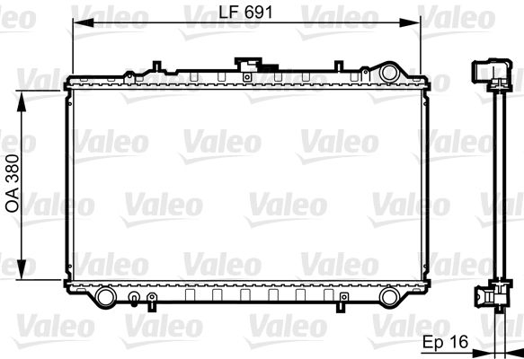 731656 VALEO Радиатор, охлаждение двигателя