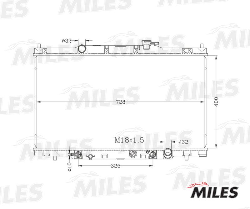 ACRB211 MILES Радиатор, охлаждение двигателя