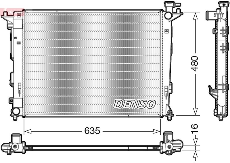 DRM41006 DENSO Радиатор, охлаждение двигателя