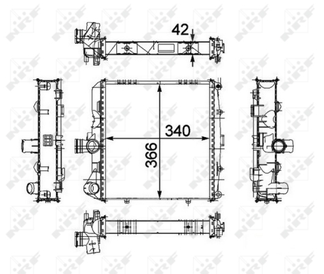 WG1723437 WILMINK GROUP Радиатор, охлаждение двигателя