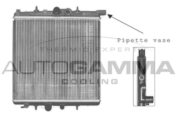 102883 AUTOGAMMA Радиатор, охлаждение двигателя