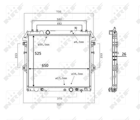 WG1723458 WILMINK GROUP Радиатор, охлаждение двигателя