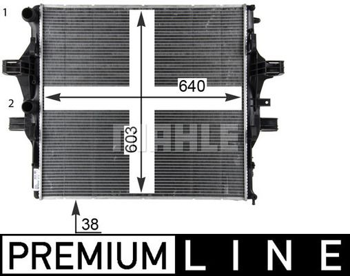 CR2088000P MAHLE Радиатор, охлаждение двигателя