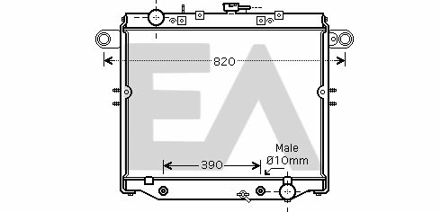 31R71169 EACLIMA Радиатор, охлаждение двигателя