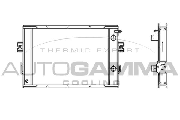 400762 AUTOGAMMA Радиатор, охлаждение двигателя