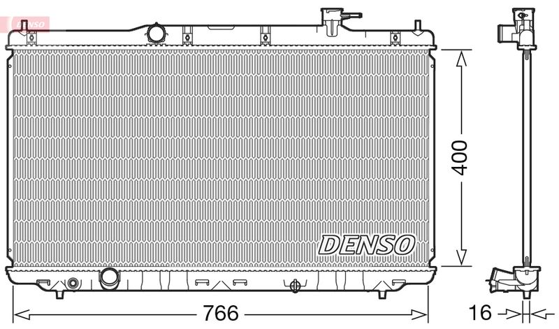 DRM40038 DENSO Радиатор, охлаждение двигателя