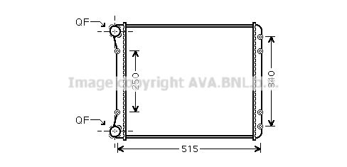 AIA2220 AVA QUALITY COOLING Радиатор, охлаждение двигателя