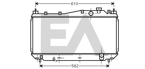 31R26037 EACLIMA Радиатор, охлаждение двигателя