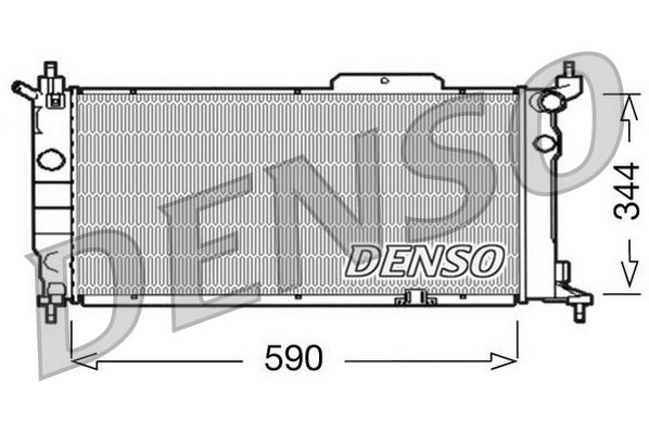 DRM20013 DENSO Радиатор, охлаждение двигателя