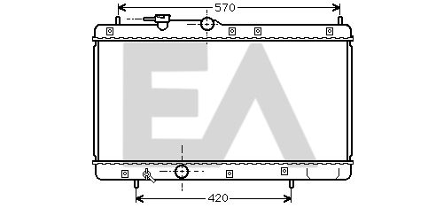 31R19020 EACLIMA Радиатор, охлаждение двигателя