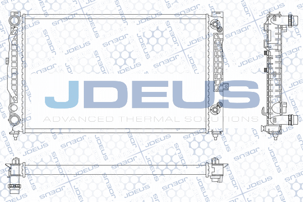 M0010170 JDEUS Радиатор, охлаждение двигателя