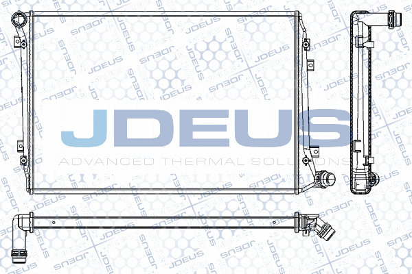 RA0300490 JDEUS Радиатор, охлаждение двигателя