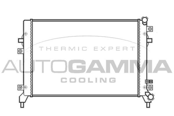 105452 AUTOGAMMA Радиатор, охлаждение двигателя