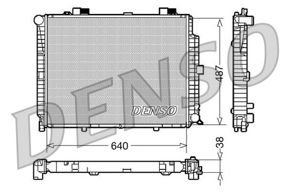 DRM17086 DENSO Радиатор, охлаждение двигателя