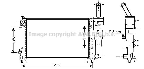 FTA2297 AVA QUALITY COOLING Радиатор, охлаждение двигателя