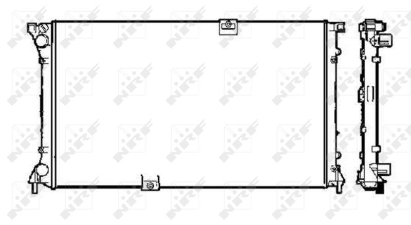 58330 NRF Радиатор, охлаждение двигателя