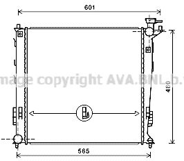 KAA2239 AVA QUALITY COOLING Радиатор, охлаждение двигателя