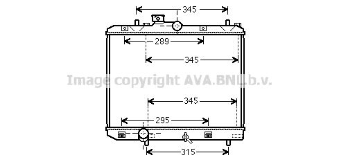 SZ2111 AVA QUALITY COOLING Радиатор, охлаждение двигателя