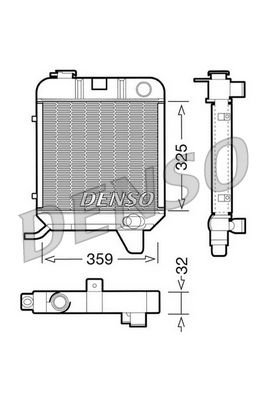 DRM21040 DENSO Радиатор, охлаждение двигателя