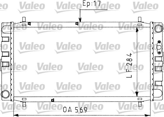 730578 VALEO Радиатор, охлаждение двигателя