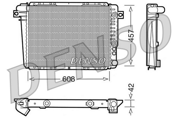 DRM05070 DENSO Радиатор, охлаждение двигателя