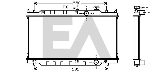 31R52050 EACLIMA Радиатор, охлаждение двигателя