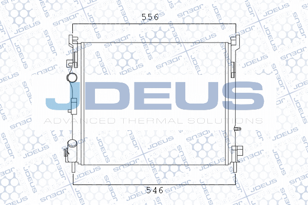 M0230840 JDEUS Радиатор, охлаждение двигателя