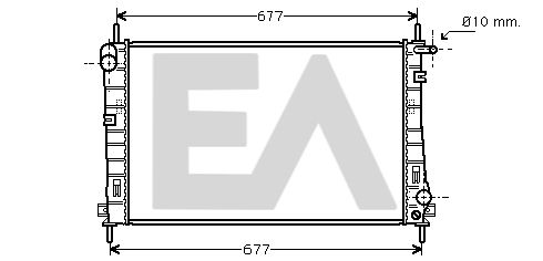 31R22121 EACLIMA Радиатор, охлаждение двигателя