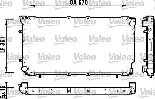 734211 VALEO Радиатор, охлаждение двигателя