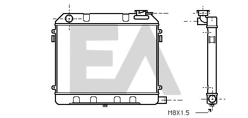 31R54005 EACLIMA Радиатор, охлаждение двигателя