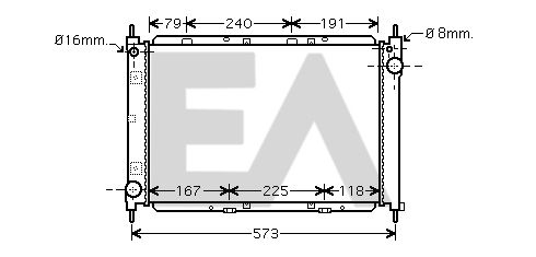 31R18180 EACLIMA Радиатор, охлаждение двигателя