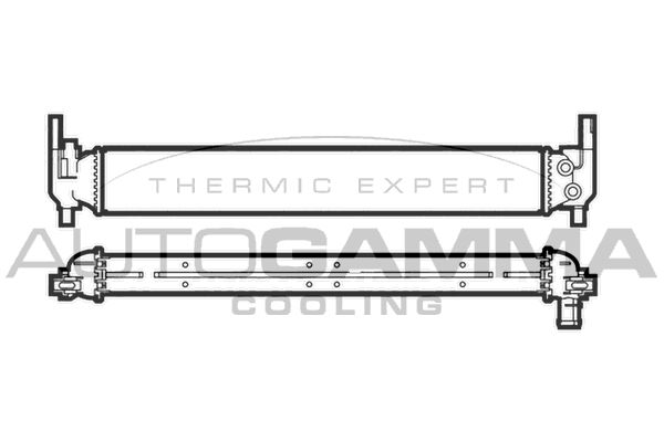 107200 AUTOGAMMA Радиатор, охлаждение двигателя