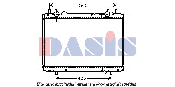 080062N AKS DASIS Радиатор, охлаждение двигателя