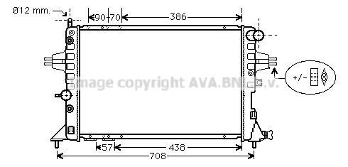 OLA2253 AVA QUALITY COOLING Радиатор, охлаждение двигателя