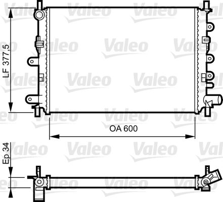 730856 VALEO Радиатор, охлаждение двигателя