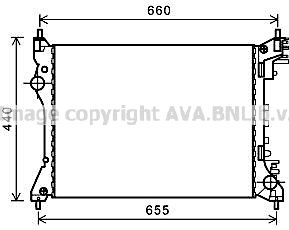 ALA2117 AVA QUALITY COOLING Радиатор, охлаждение двигателя