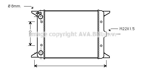 VN2013 AVA QUALITY COOLING Радиатор, охлаждение двигателя