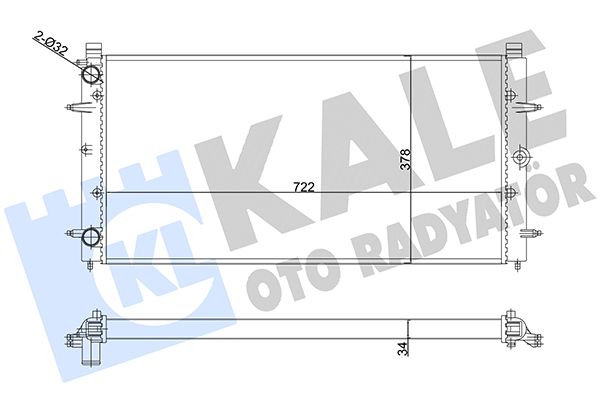 356880 KALE OTO RADYATÖR Радиатор, охлаждение двигателя