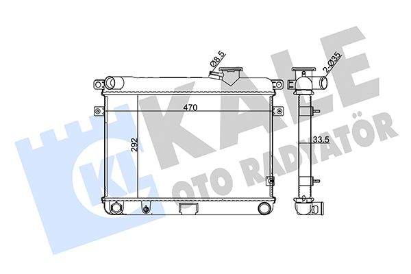 229500 KALE OTO RADYATÖR Радиатор, охлаждение двигателя