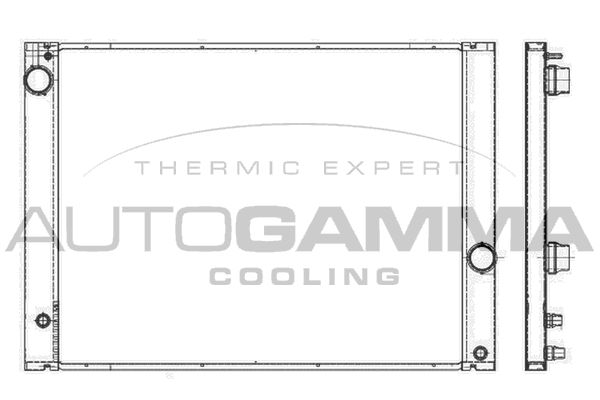 105915 AUTOGAMMA Радиатор, охлаждение двигателя