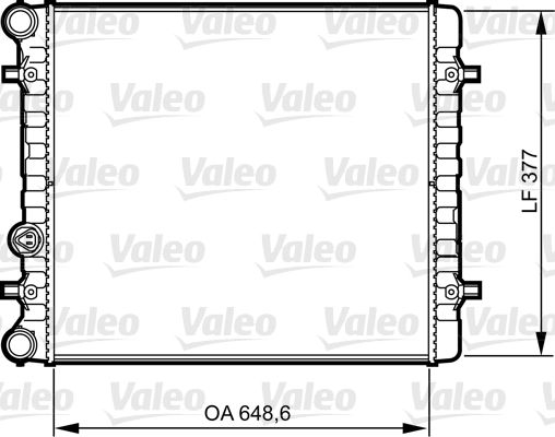 732396 VALEO Радиатор, охлаждение двигателя