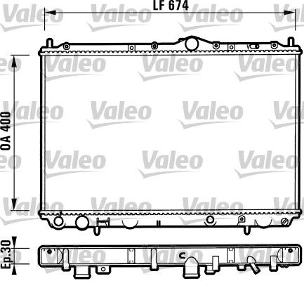 732525 VALEO Радиатор, охлаждение двигателя